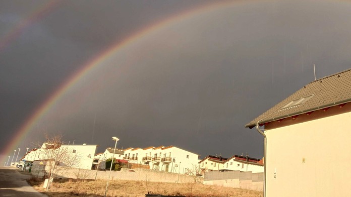 Dvojitá dúha nad Stupavou