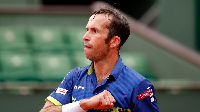 Český tenista Radek Štepánek na Roland Garros.