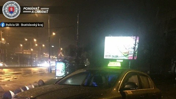 Ukradnutý taxík.