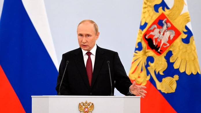 Putin vyhlásil štyri oblasti Ukrajiny za súčasť Ruska. Chce ich brániť  „všetkými dostupnými prostriedkami“