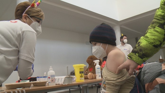 Očkovanie v Modrom Kameni.