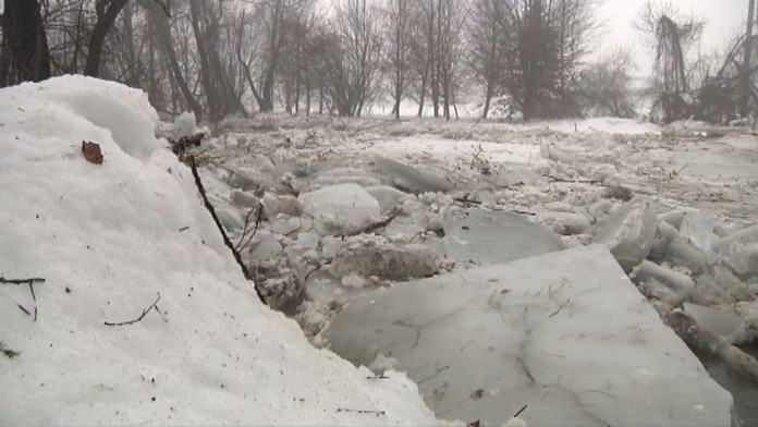 Ľadové kryhy na Ubľanke.