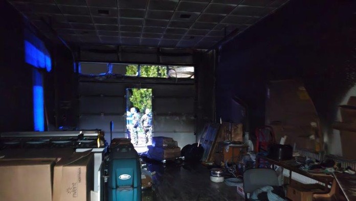 Požiar skladu v bratislavskom Ružinove