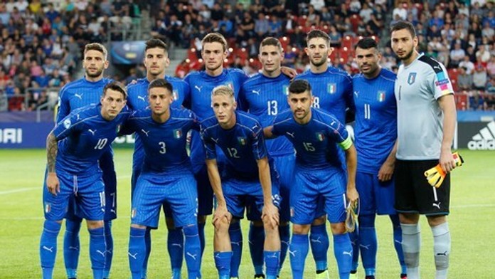 Talianska reprezentácia na ME U21.
