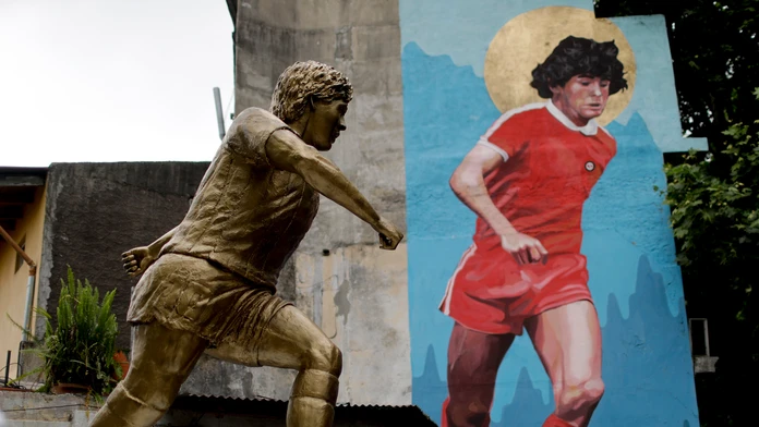 Socha Diega Maradonu.