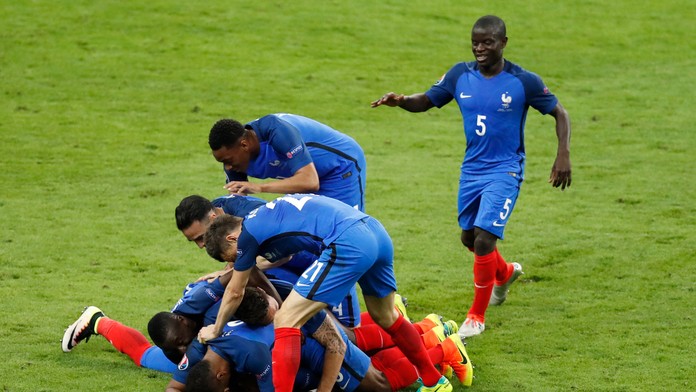 Druhý francúzsky gól.