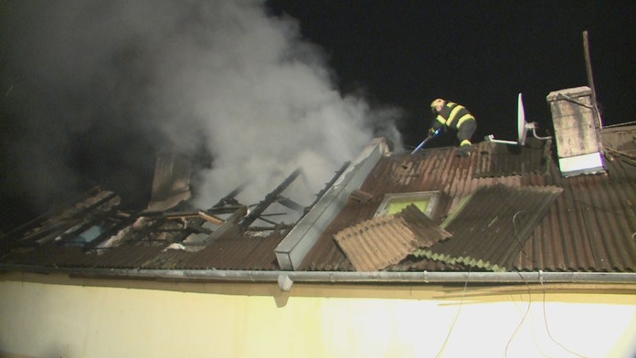 Horiaca strecha v bytovke