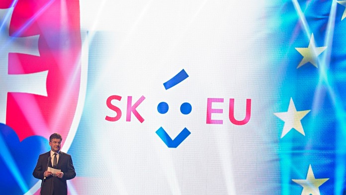 Logo slovenského predsedníctva v Rade Európskej únie.