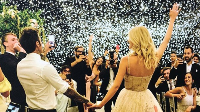 Chiara Ferragni a Fedez.