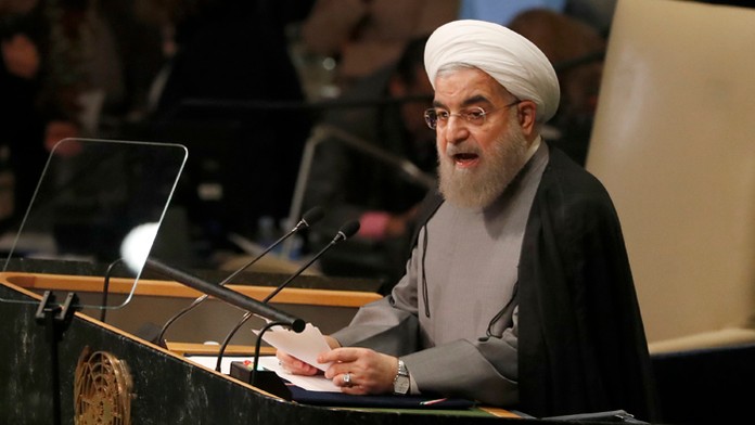 Iránsky prezident Hasan Rúhání.