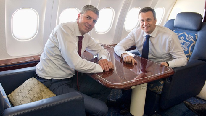 Béla Bugár a Andrej Danko.