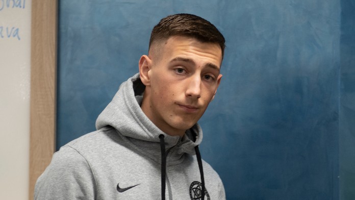 Reprezentant Lukáš Haraslín na zraze výberu pred kvalifikačnými zápasmi ME 2020.