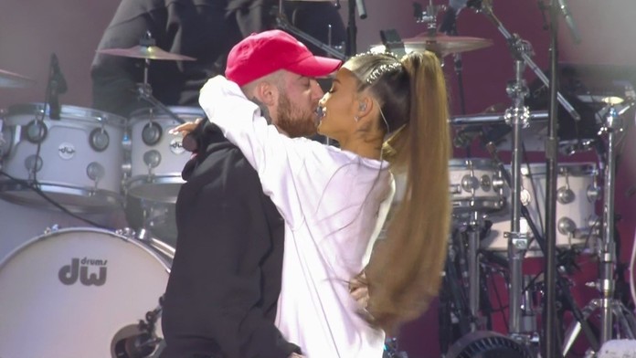 Ariana Grande a raper Mac Miller.