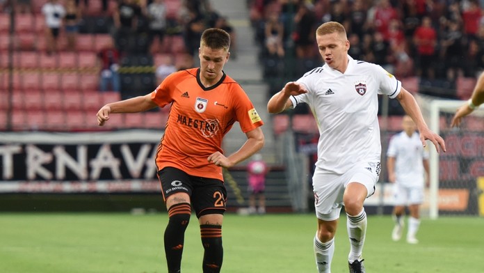 Adam Brenkus v zápase Fortuna ligy.
