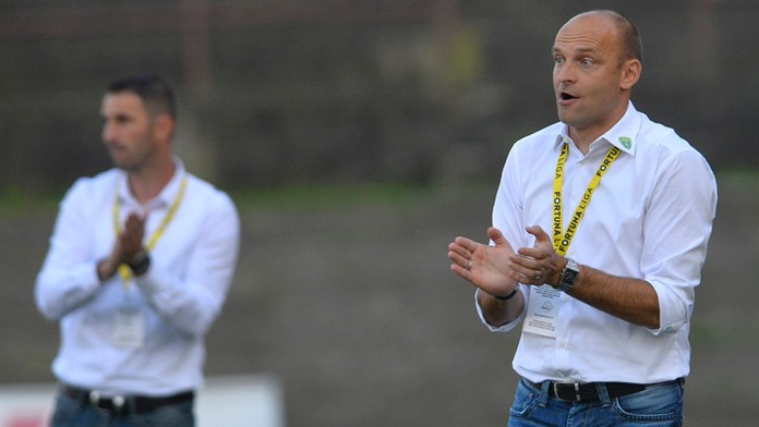 Tréner Žiliny Adrian Guľa na archívnej snímke.