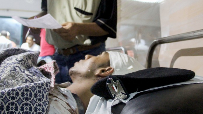 Mohutný výbuch v káhirskej okrajovej časti Šubrá al-Chajma.