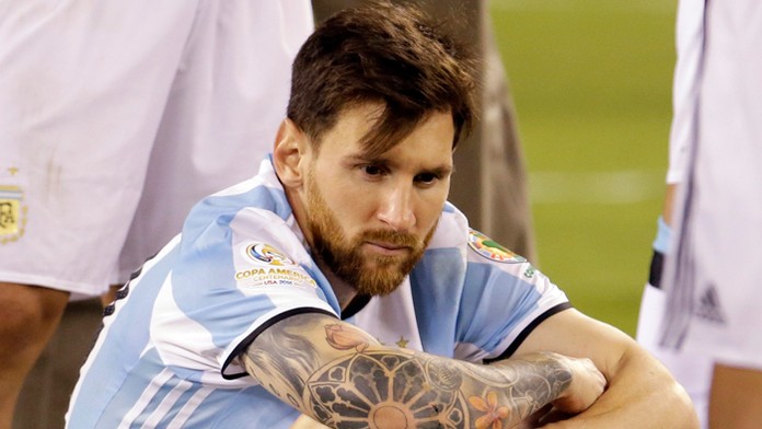 Argentínsky futbalový útočník Lionel Messi.