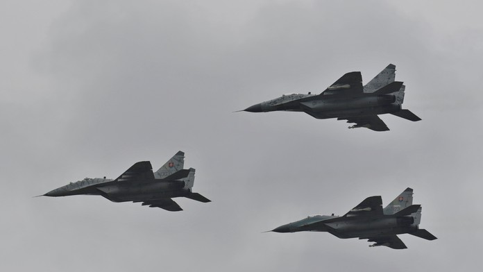 Stíhacie lietadlá MiG-29.