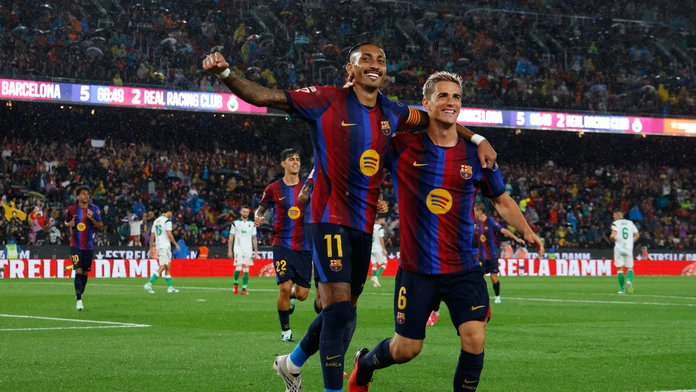 LaLiga: Barcelona totálne zdemolovala súpera, Raphinha oslavoval hetrik. Koncertoval aj tím Hancka
