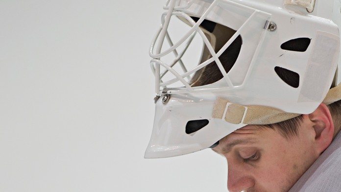 Na snímke slovenký hokejový reprezentant Branislav Konrád