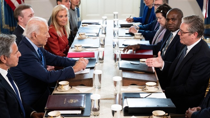 Joe Biden a Keir Starmer.