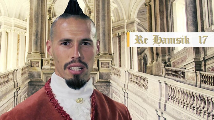 Hamšík s dlhým copom.