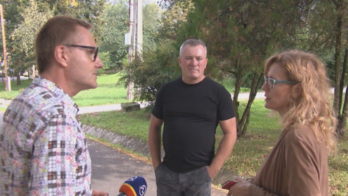 Odvolaná riaditeľka Katarína Vasiľová a jej partner Pavol Viglaš.