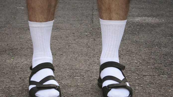 Ponožky v sandáloch.