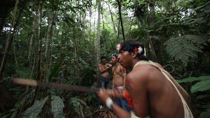 Domorodci z kmeňa Waorani.