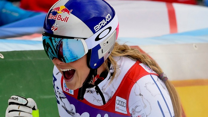 Americká lyžiarka Lindsey Vonnová.