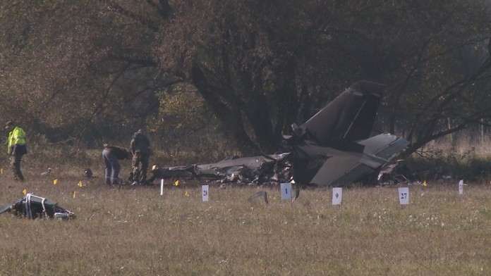 Spadnuté lietadlo pri Sliači