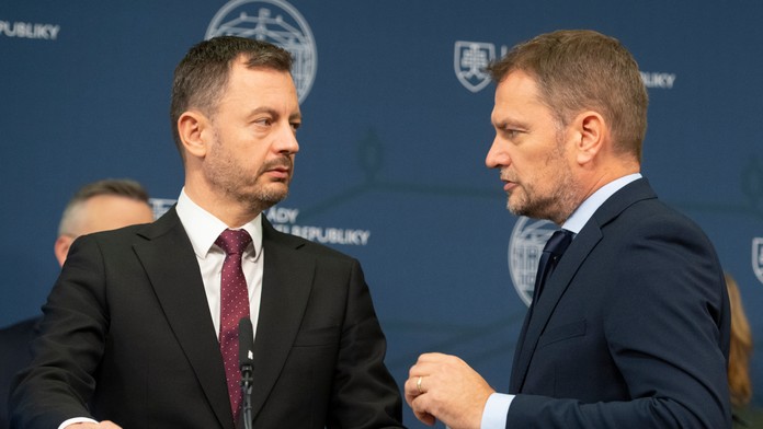 Eduard Heger a Igor Matovič.