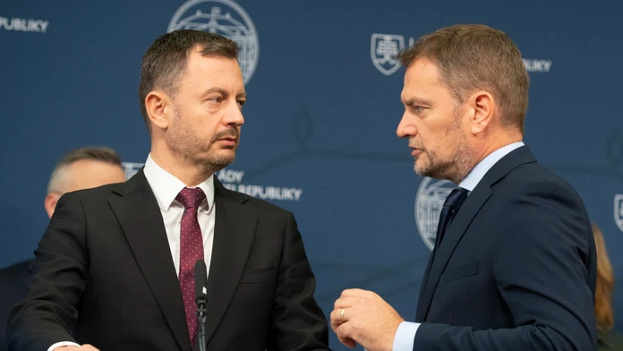 Eduard Heger a Igor Matovič.
