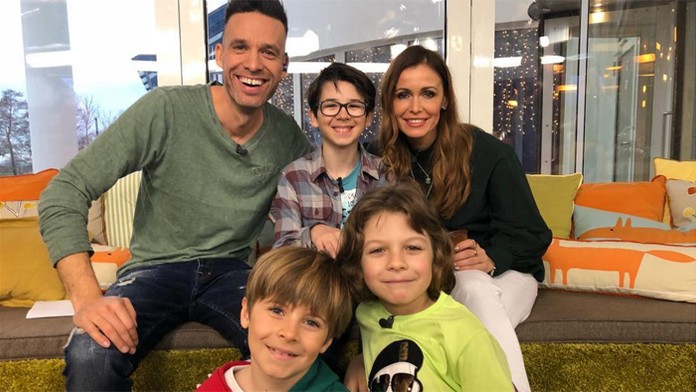 Maroško, Tobias a Kubo v Teleráne s Lenkou a Romanom