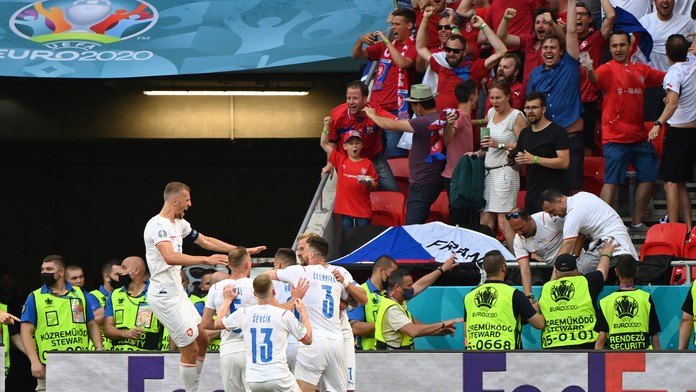 Česi sa tešia z gólu proti Holandsku