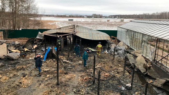 Požiar v moskovskej oblasti