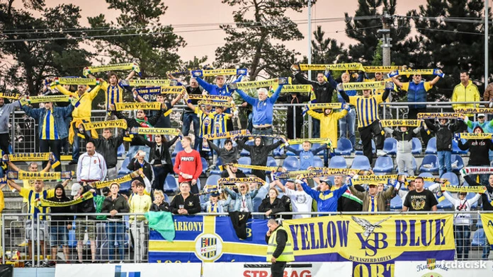 Fanúšikovia futbalového klubu DAC Dunajská Streda.