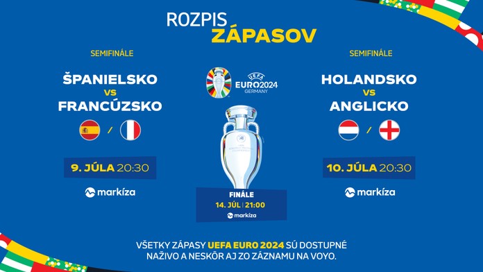 Program semifinále.