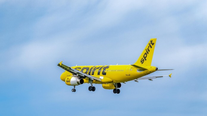 Lietadlo spoločnosti Spirit Airlines - ilustračná snímka