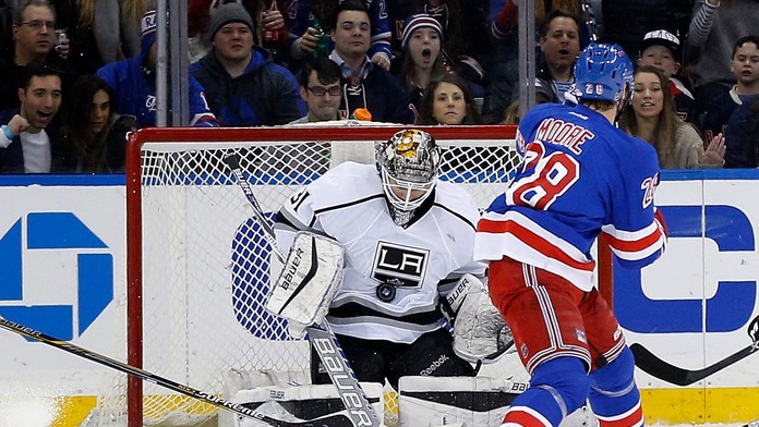 Peter Budaj v drese Los Angeles Kings (archívna snímka)
