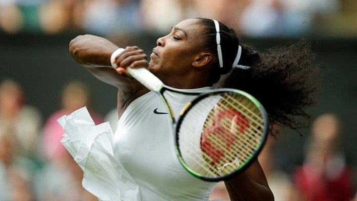 Serena Williamsová na Wimbledone.