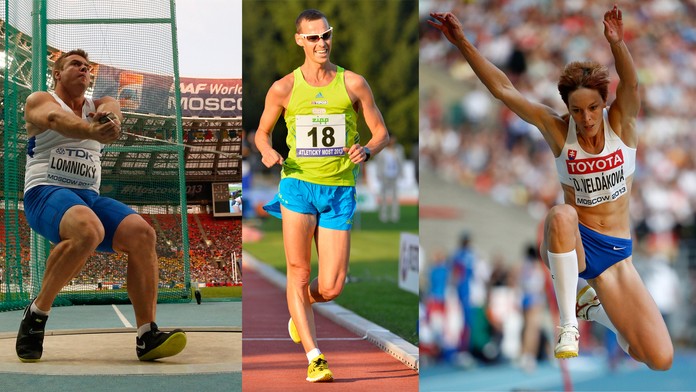 Zprava: kladivár Marcel Lomnický, chodec Matej Tóth, trojskokanka Dana Velďáková