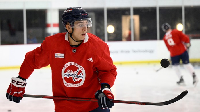 Slovenský obranca hokejového klubu zámorskej NHL Washington Capitals Martin Fehérváry.