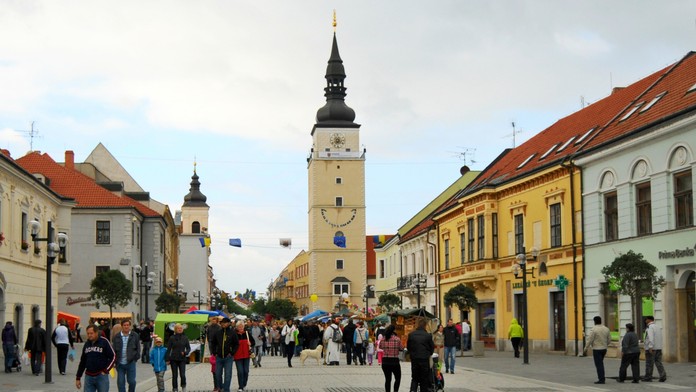 Mestská veža na Trojičnom námestí v Trnave.