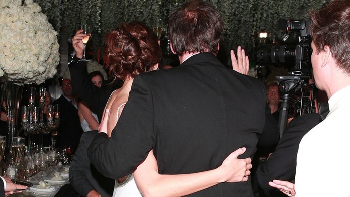 Quentin Tarantino s manželkou Daniellou Pick