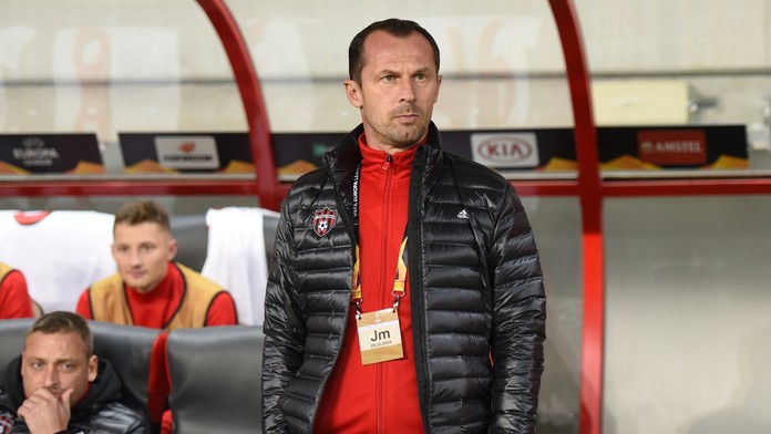 Na snímke tréner Spartaka Radoslav Látal
