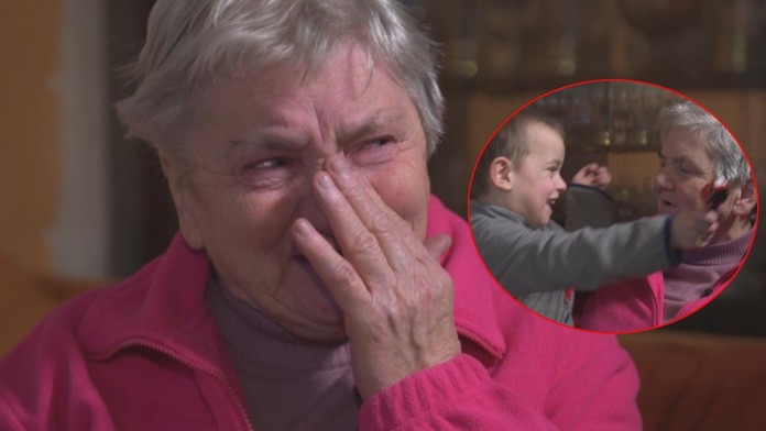 Adamko a jeho milovaná prababka. 