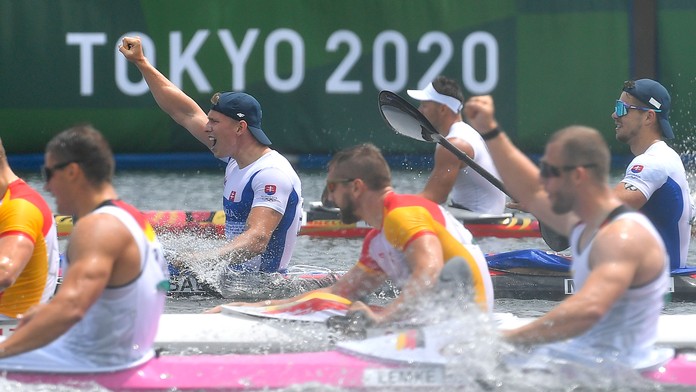 Radosť Samuela Baláža zo zisku bronzovej medaily.