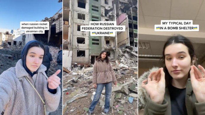 Mladé ženy cez sociálne siete ukazujú krutú realitu na Ukrajine. Ich videá sa stali virálnymi