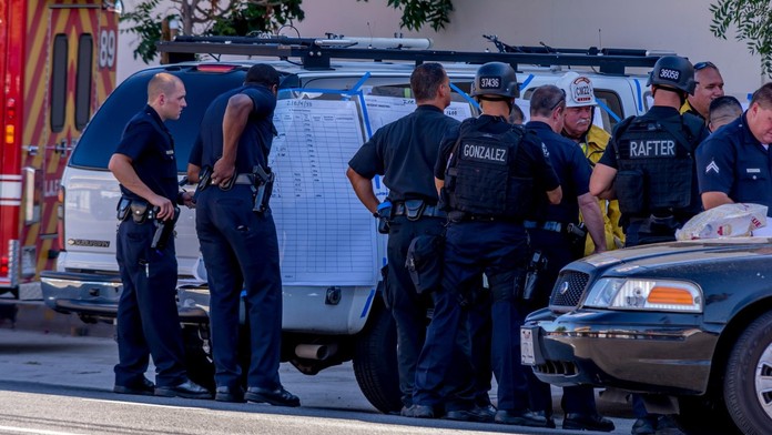 Polícia v Los Angeles. Ilustračná snímka.